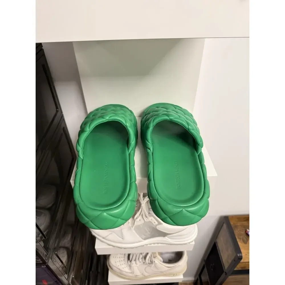 Bottega Veneta Padded Leather Sandals - Size 46 - Made in Italy - Picture 5 of 11